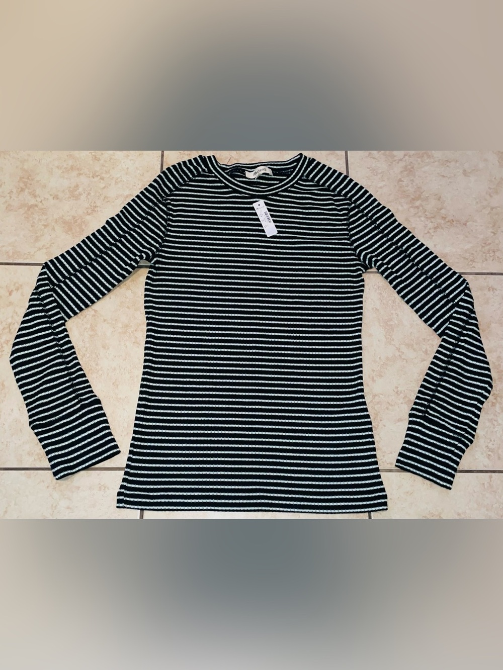 Madewell Ribbed Crewneck Long-Sleeve Tee